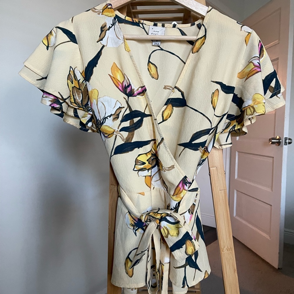 A New Day Tie-Belt Peplum